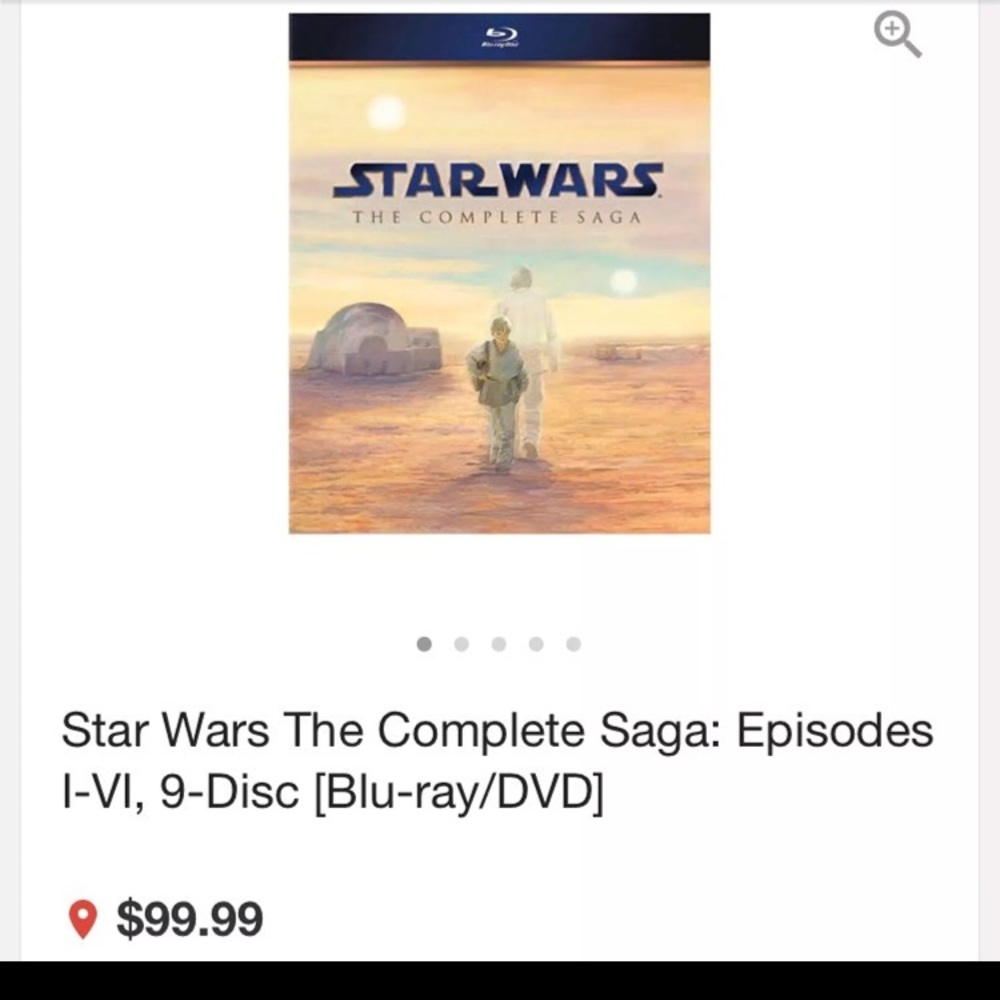 Blu-ray Star Wars Complete Saga movie Set